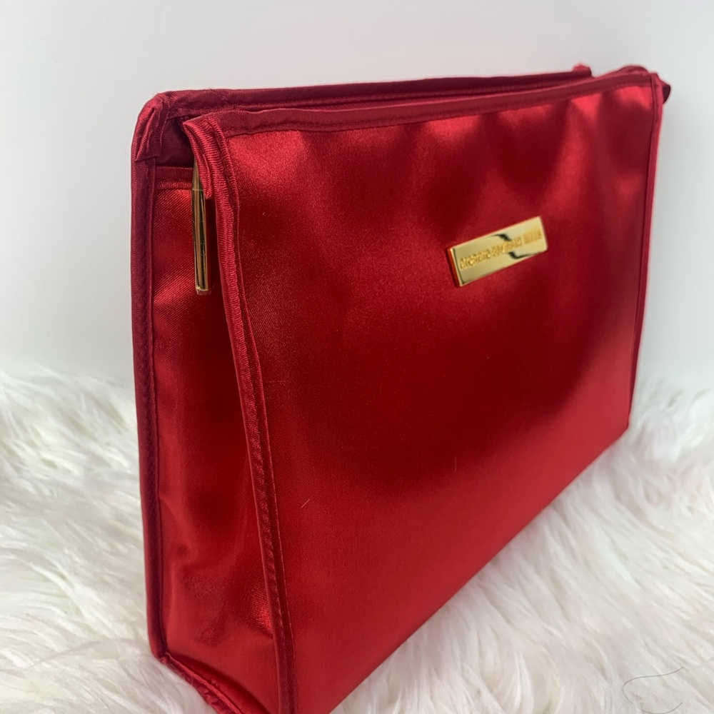 Giorgio Beverly Hills cosmetic/clutch bag red/gold - Picture 9 of 11